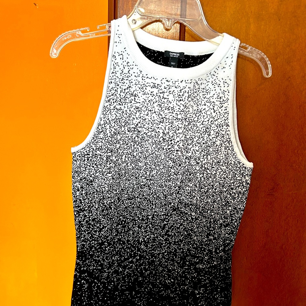 Express Body Contour speckled tank
